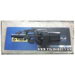 ปืนอัดลมไฟฟ้า P90+พร้อมรางไนโตร+แม๊กบ็อก CM060H จาก Cyma