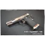 ปืนสั้นระบบแก๊สโบลว์แบล็ค รุ่น Hixapa5.1 T-Rex สไลด์เงิน ท่อเงิน WE