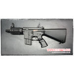 ปืนอัดลมไฟฟ้ารุ่น M4Stuby บอดี้ABS เฟืองเหล็ก +แบต+ชาจน์ สำเนา Golden Eagle หรือจินกง
