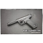 ปืนสั้นระบบแก๊สโบลว์แบล็ค รุ่น AAP01 สีดำ จาก Action Army
