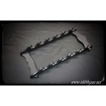 ขาตั้งโชว์ดาบ แบบติดผนัง 6 เล่ม สีดำ