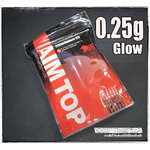 ลูกกระสุนเรืองแสง สีเขียว ขนาด 0.25 กรัม AimTop ใต้หวัน 3500นัด