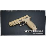 ปืน SIG Sauer P320-M17 แม๊กยาว Tan ระบบแก๊สโบลว์แบ๊ค WE ระบบแก๊สกระป๋อง