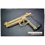 ปืนสั้นระบบแก๊สโบลว์แบล็ค รุ่น M92 (M9A1)สีทอง เทารัส DB736GD จาก Double Bell