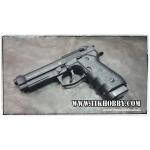 ปืนสั้นระบบแก๊สโบลว์แบล็ค รุ่น M9A1Tac จัดชุด2แม๊ก แก๊สทั่วไปและCo2 Kj work