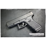 ปืนอัดลม (ปืนระบบแก๊ส Co2) รุ่น Glock19 ไม่โบลว์แบล็ค ปรับความแรง Classic Gun