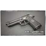 ปืนอัดลม รุ่น M92 สไลด์เหล็ก สีดำ จากใต้หวัน WE