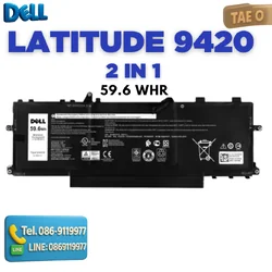 แบตเตอรี่ Dell Latitude 9420 2in1 แท้ศูนย์ ประกัน Dell