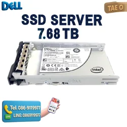 HDD SSD Server 7.68TB SAS 12 Gbps RI 2.5" แท้ศูนย์ ประกัน Dell