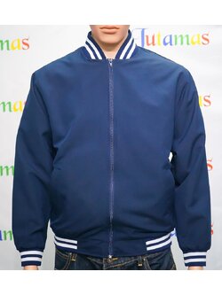 College Jacket เสื้อแจ็คเก็ตสีกรมท่าสไตล์วัยรุ่น