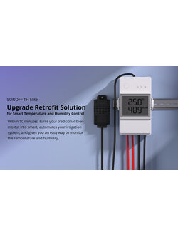 Sonoff TH Elite Smart Temperature and Humidity Monitoring Switch THR316D (ไม่รวมเซ็นเซอร์)