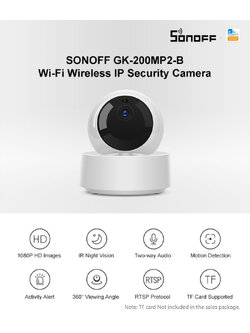 SONOFF GK-200MP2-B กล้องวงจรปิด 1080P (ใช้กับแอพ eWeLink)