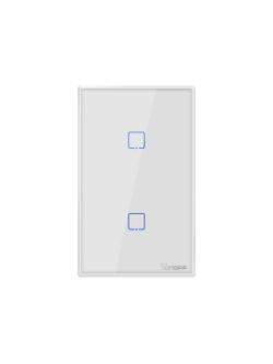 Sonoff T2US 2 Gang (WiFi + RF 433 Mhz) White Touch Switch ( 1 Year Warranty )