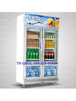 ตู้แช่เย็นกระจก 4 ประตู ยี่ห้อ S-cool รุ่น SLC124(Jumbo)