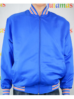 College Jacket เสื้อแจ็คเก็ตสีน้ำเงินสไตล์วัยรุ่น