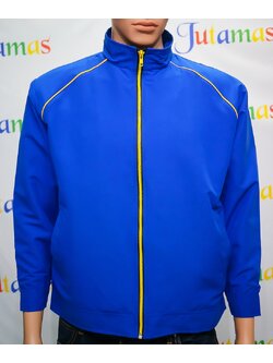 Casual Jacket เสื้อแจ็คเก็ตลำลองสีน้ำเงินสไตล์สปอร์ต