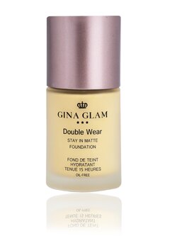 Gina Glam Double Wear stay in Matte Foundation SPF15 (G45) / จีน่าเกลม ครีมรองพื้นเนื้อแมท spf15 ครีมรองพื้นเนื้อแน่น ครีมรองพื้น ครีมรองพื้นเนื้อแมท รองพื้นไม่มัน รองพื้นแน่น รองพื้นกันน่ะ ขายดี ราคาถูก