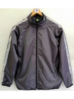 Reflex Sport Jacket 6412 เสื้อแจ็คเก็ตสีเทาเข้มติดเทปสะท้อนแสงสไตล์สปอร์ต