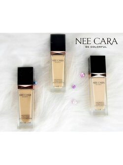 NEE CARA Waterproof Ultra Cover Liquid Foundation (N589) / นีคาร่า ครีมรองพื้น รองพื้นเนื้อแมท รองพื้นเนื้อด้าน รองพื้นไม่มัน รองพื้นขายดี รองพื้นปกปิดดี ขายถูก