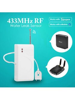 RF 433Mhz + Water Leak Sensor วัดน้ำล้น ครบชุดพร้อมใช้ ของแถม
