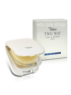 tellme sport case+sponge only/เท็ลมี ตลับเปล่า แป้งรุ่นสปอร์ต+ฟองน้ำ เคสแป้งพัฟ ตลับแป้งเท็ลมี ตลับแป้งสปอร์ท