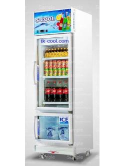 SMC-62 ตู้แช่เย็น กระจก 2 ประตู ยี่ห้อ S-Cool รุ่น SM-62 (12 คิว)