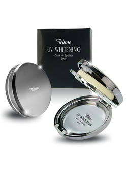 เท็ลมี ยูวี ไวท์เทนนิ่ง เคส (ตลับเปล่าพร้อมฟองน้ำ) TELLME UV WHITENING TWO-WAY CASE