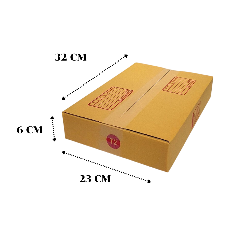 กล่องพัสดุ T2 ขนาด 32x6x23ซม 1มัด20ใบ