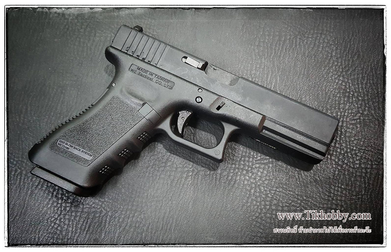 ปืนสั้น อัดแก๊ส Glock18C Gen3 Full Auto สไลด์เหล็ก จากค่าย WE