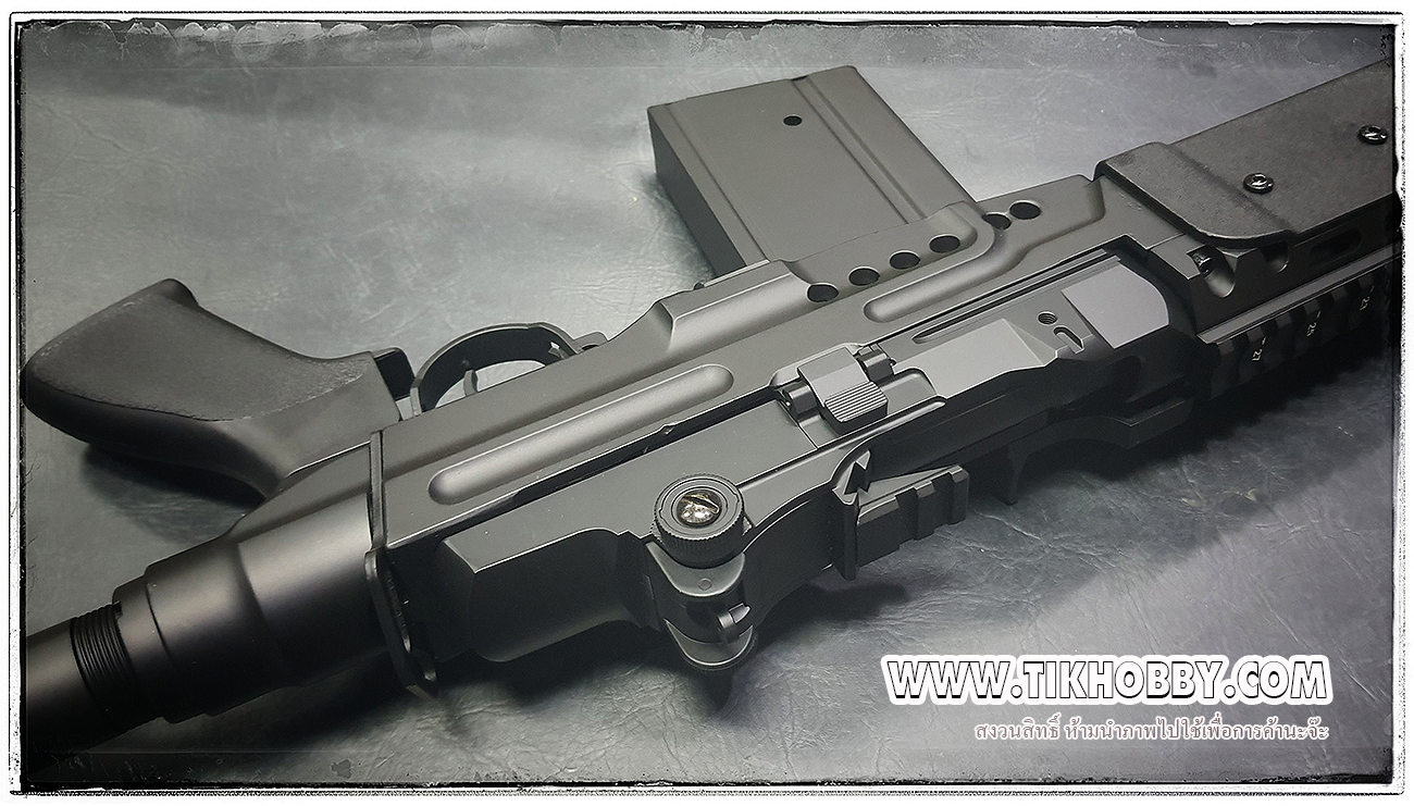 ปืนอัดลม ระบบไฟฟ้า รุ่น M14 EBR หน้าสั้น Cyma032EBR สีดำ ท้ายเครน