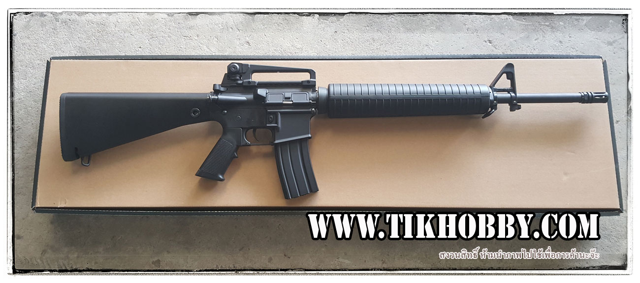 ปืนอัดลมไฟฟ้ารุ่น M16A3 บอดี้ABS เฟืองเหล็ก +แบต+ชาจน์ (6610)