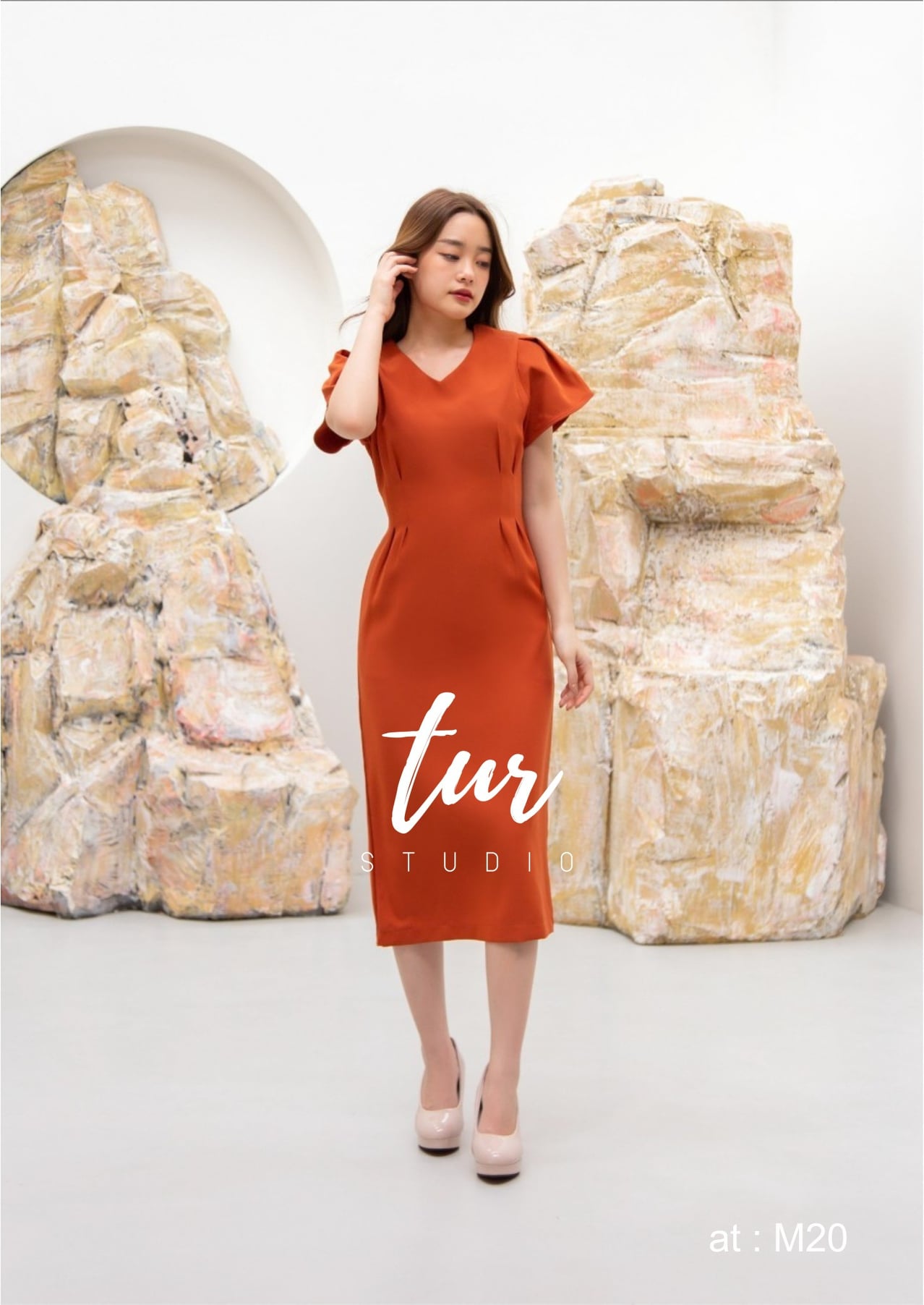 ชุดดำ ผ้าสูทผสมเนื้อดีงานเดรสสไตล์ทำงาน S-3xl (ดำ แดง ส้ม เขียว)