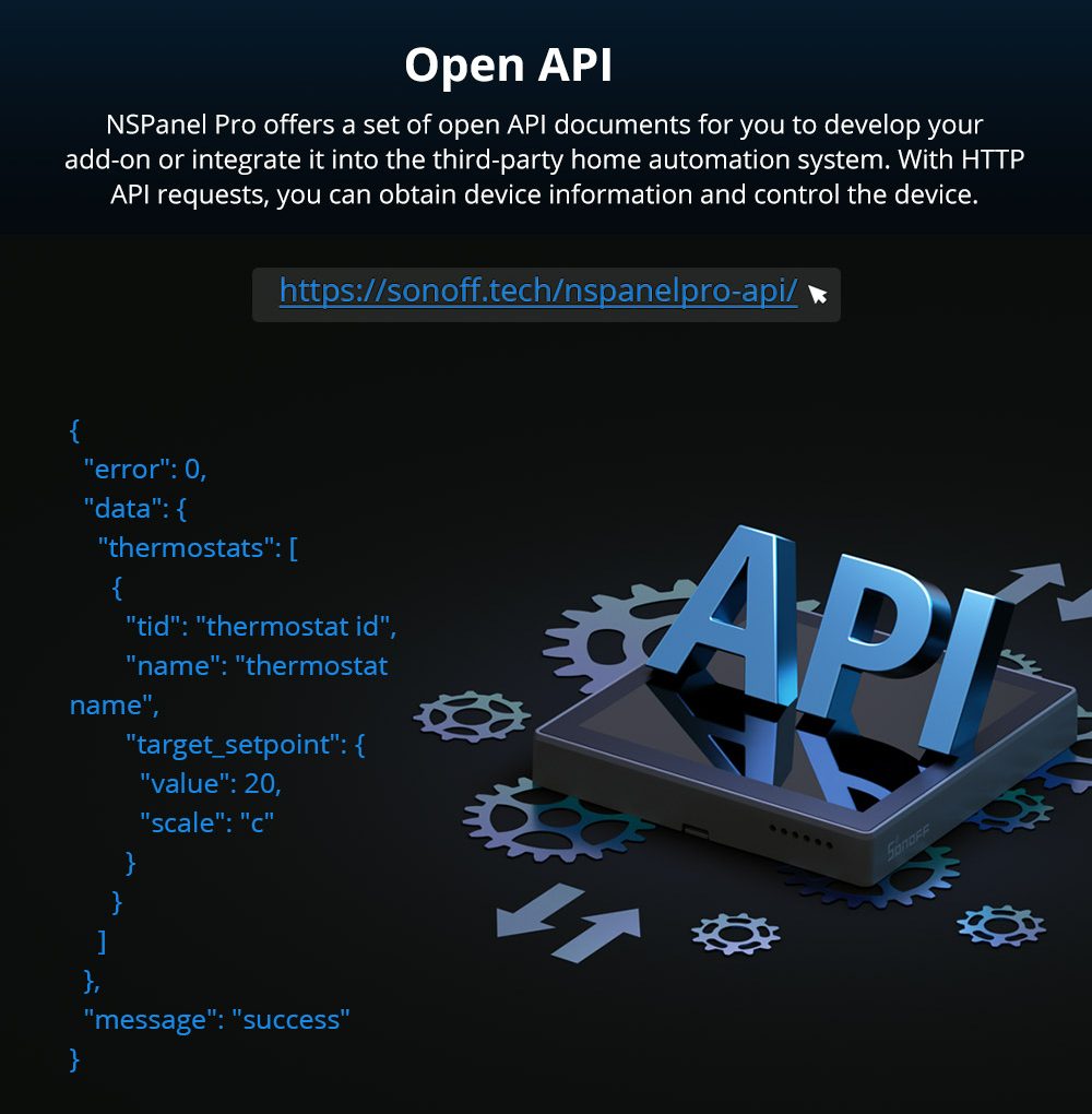 SONOFF NSPanel Pro Smart Home Control Panel (สีดำ) UK