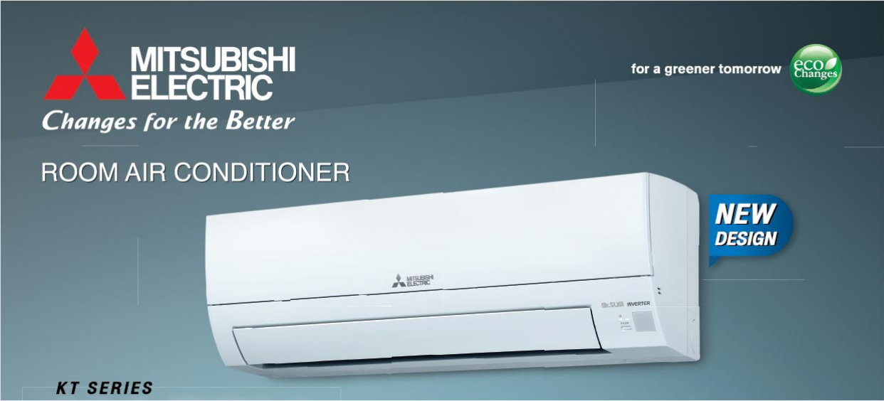 Mitsubishi Electric Mr.Slim INVERTER รุ่น KT Serise ขนาด 12000btu พร้อมติดตั้ง