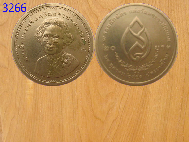เหรียญ20บาทสมเด็จย่า ปี2551 (3266)
