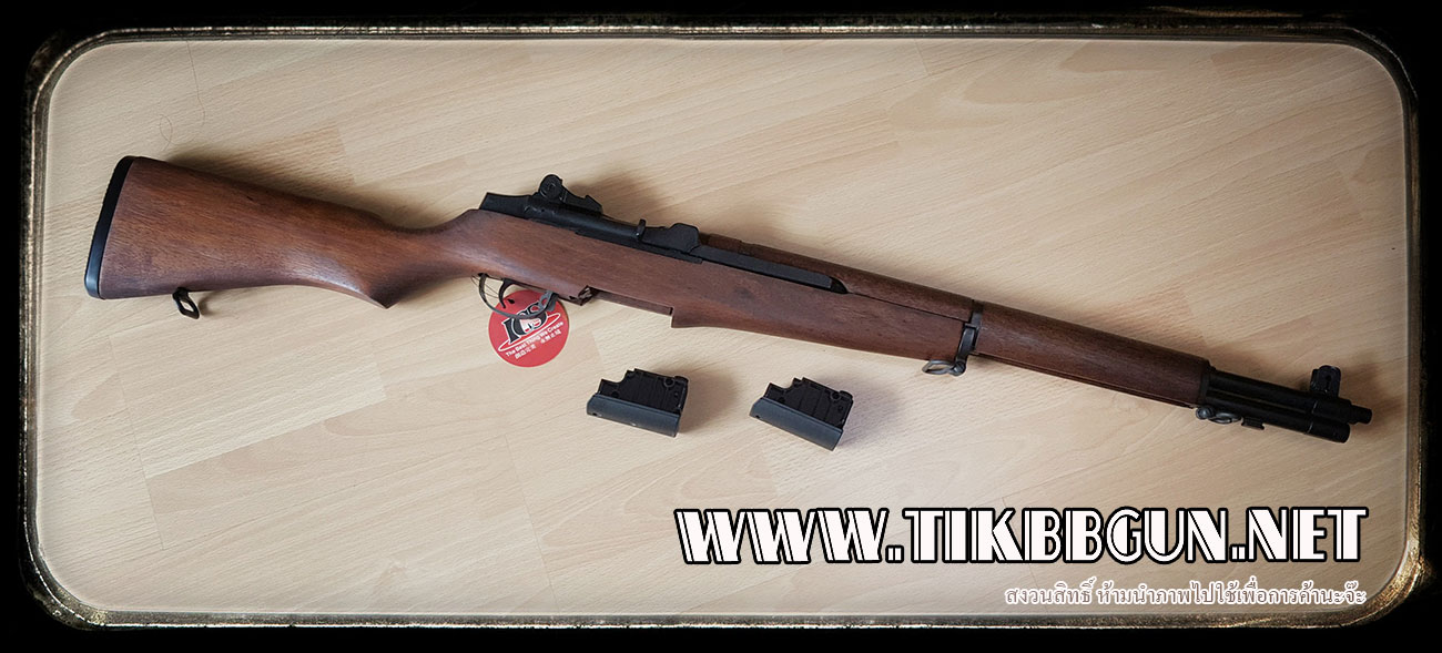 ปืนระบบไฟฟ้า M1 GARAND จาก ICS เหล็กจริง ไม้แท้