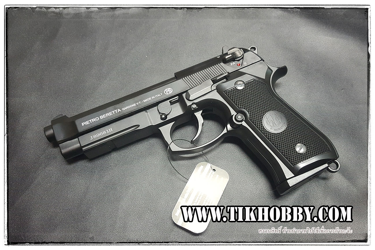 ปืนอัดลม (ปืนระบบแก๊ส) รุ่น M9A1 Full-Auto สีดำ จาก HFC (Keymore) ใต้หวัน