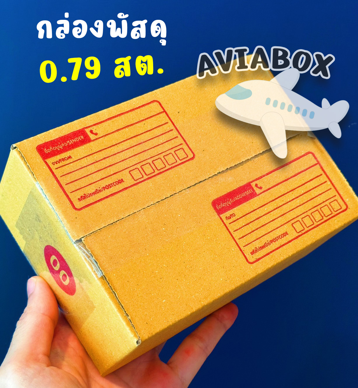 กล่องพัสดุขนาดเล็ก (00, 0, A, AA) (แพ็กละ 20 ชิ้น)