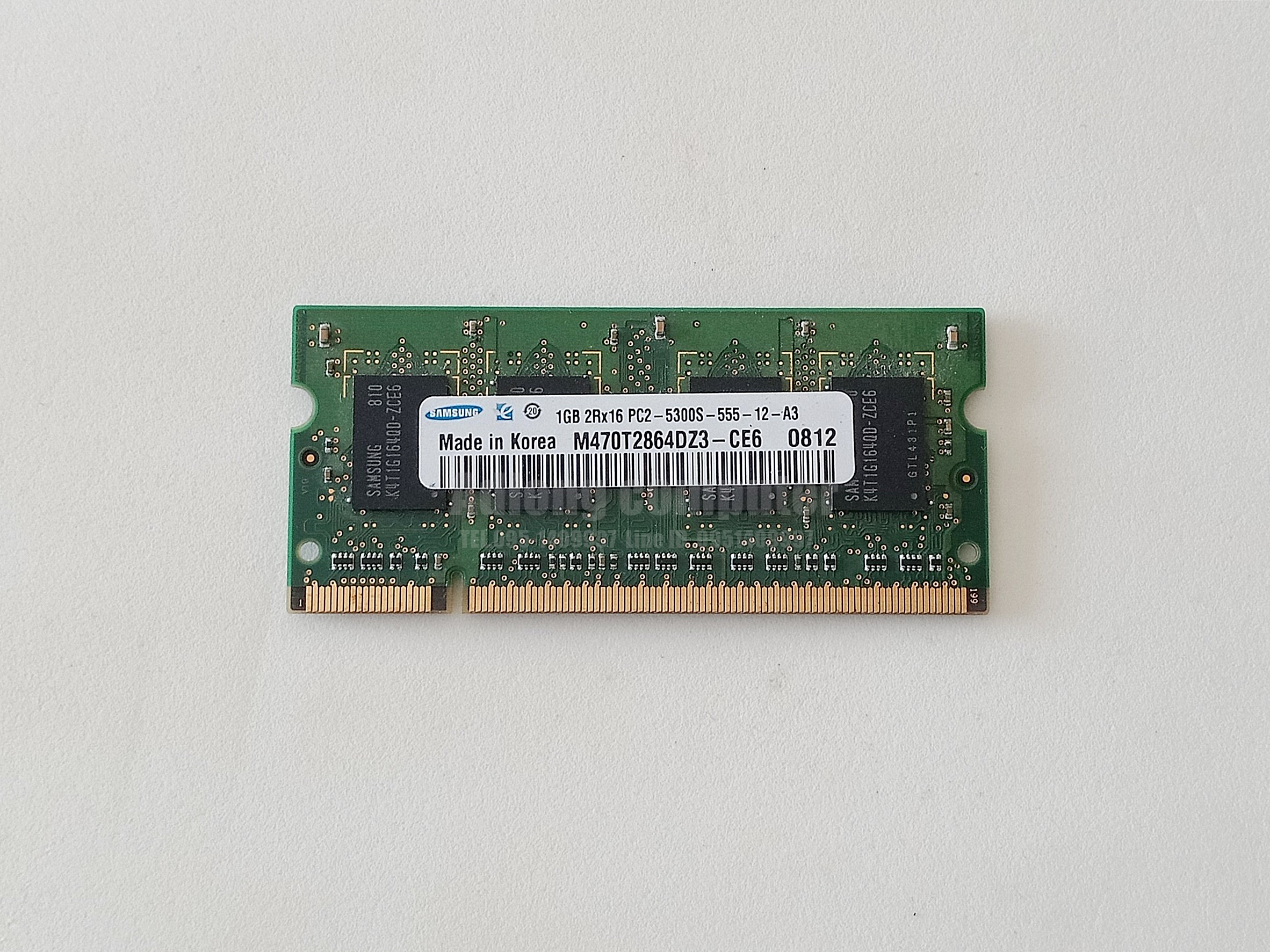 แรมโน๊ตบุ๊ค DDR2 / 1GB บัส 667 SAMSUNG