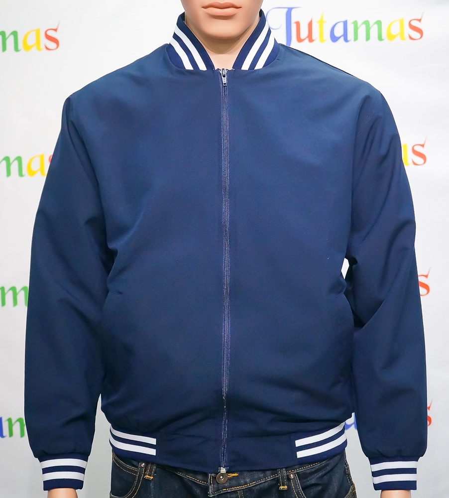 College Jacket เสื้อแจ็คเก็ตสีกรมท่าสไตล์วัยรุ่น