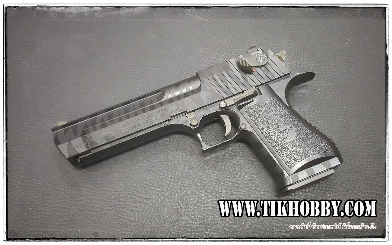 ปืนสั้นระบบแก๊สโบลว์แบล็ค รุ่น Desert Eagle ลาย Tiger CyberGun สีดำ ระบบแก๊สทั่วไป