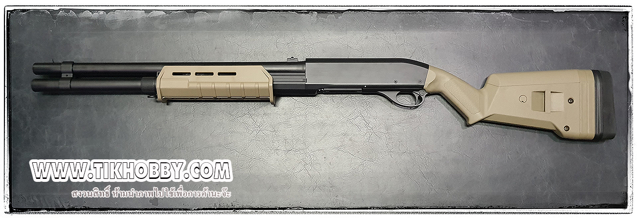 ปืนลูกซอง ปืนอัดลมชักสปริง CM355LM ลำกล้องยาว MagPul สี Tan