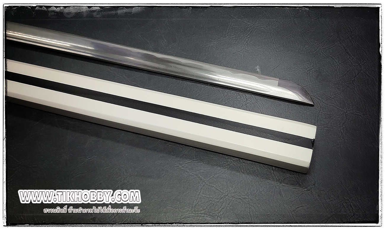 ดาบซามูไร ซาสึเก่ะ รุ่นมาตรฐาน สีขาว (เปิดคม) ตอนนี่มาเป็นใบสีขาวครับ