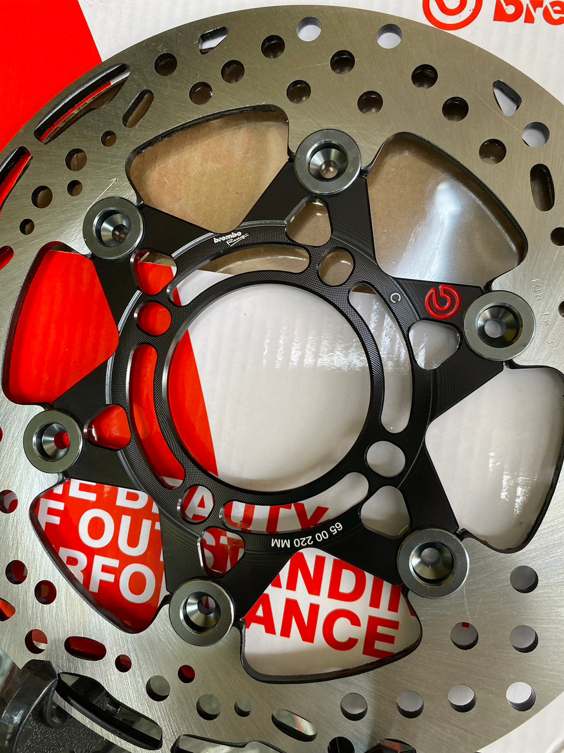 Hot sale 💥 จานลายดาวโบ้ CNC ดำหมุดเทาโลโก้แดง จานเบรค220มิล งาน10A ใส่ PCX / WAVE / DREAM พร้อมส่ง หนา ทนทาน จานดิสก์เบรค จานเวฟ110i จานเวฟ