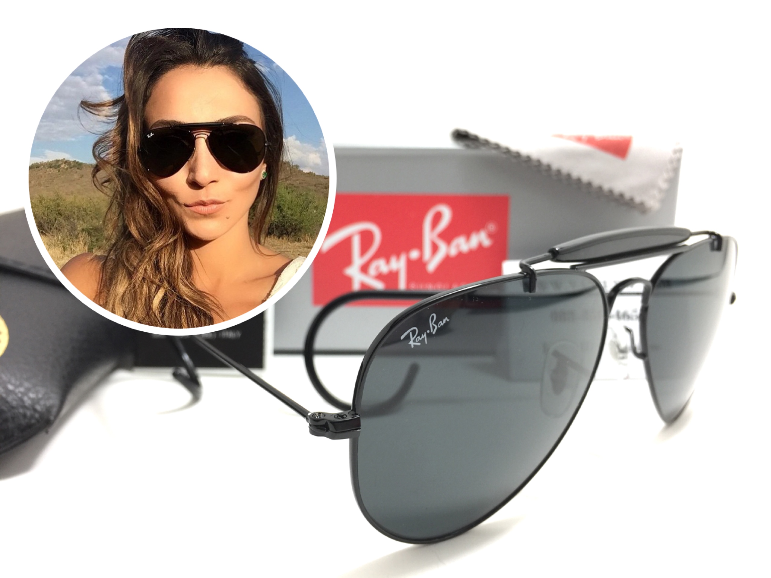 แว่นกันแดด Rayban RB 3030 Outdoorsman 002/62 58-14 3N <ดำ>