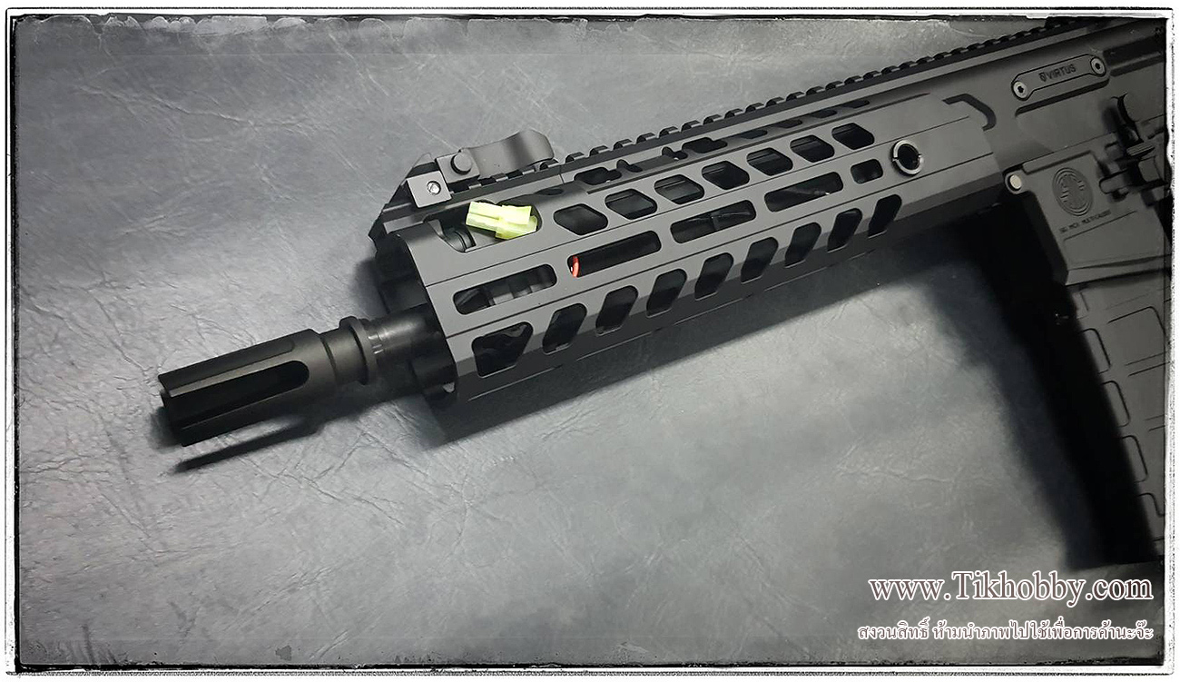 E&C AF-S001-1 9.5" BK-Gray-Fde S2 ปืนอัดลมไฟฟ้า SIG MCX SBR
