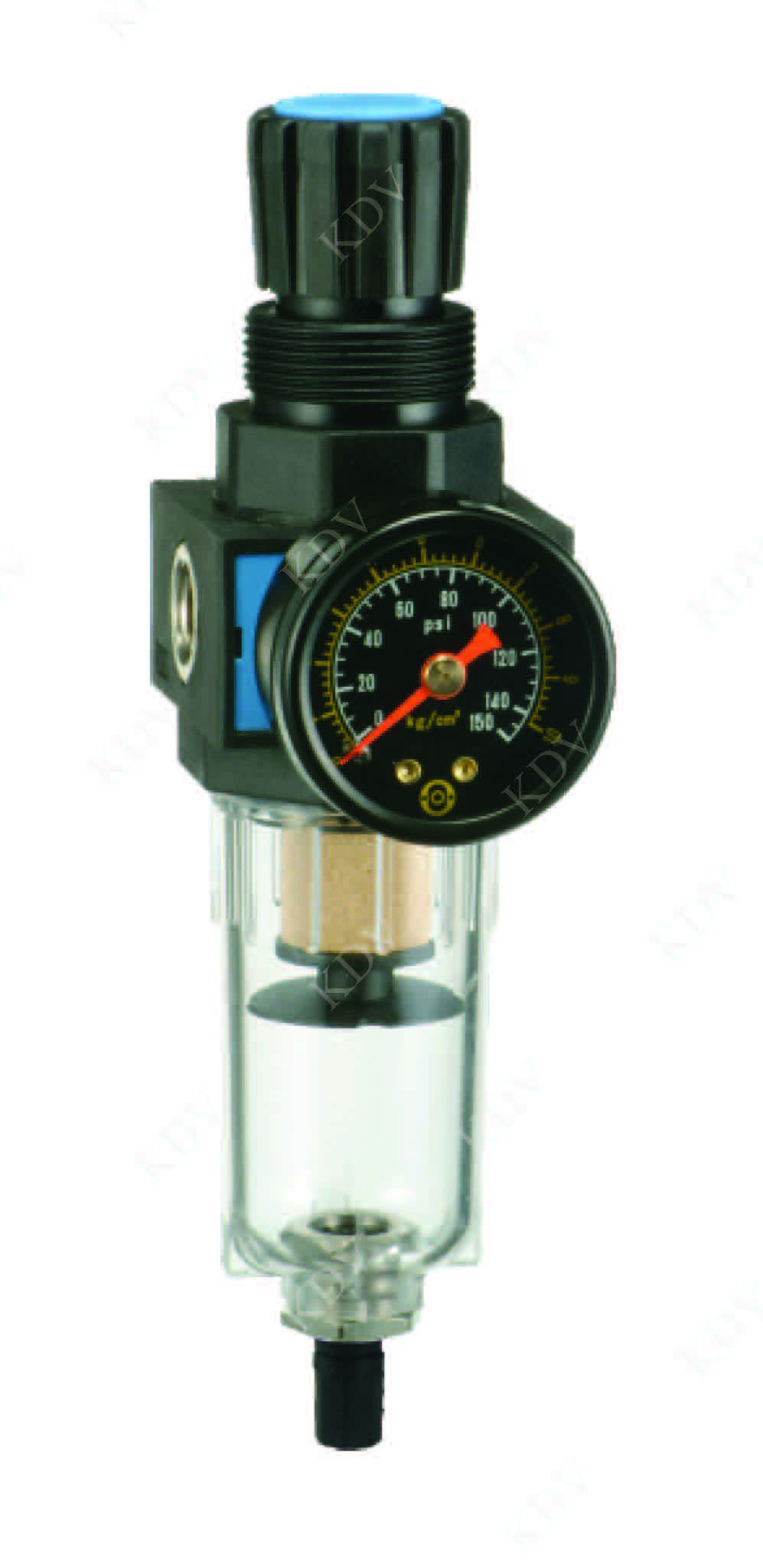 ชุดกรองลมดักน้ำ/แอร์ฟิลเตอร์ เรกูเลเตอร์ ขนาดเล็ก 1/8" , Miniature Air Fillter Regulator Semi Drain Miniature 1/8"