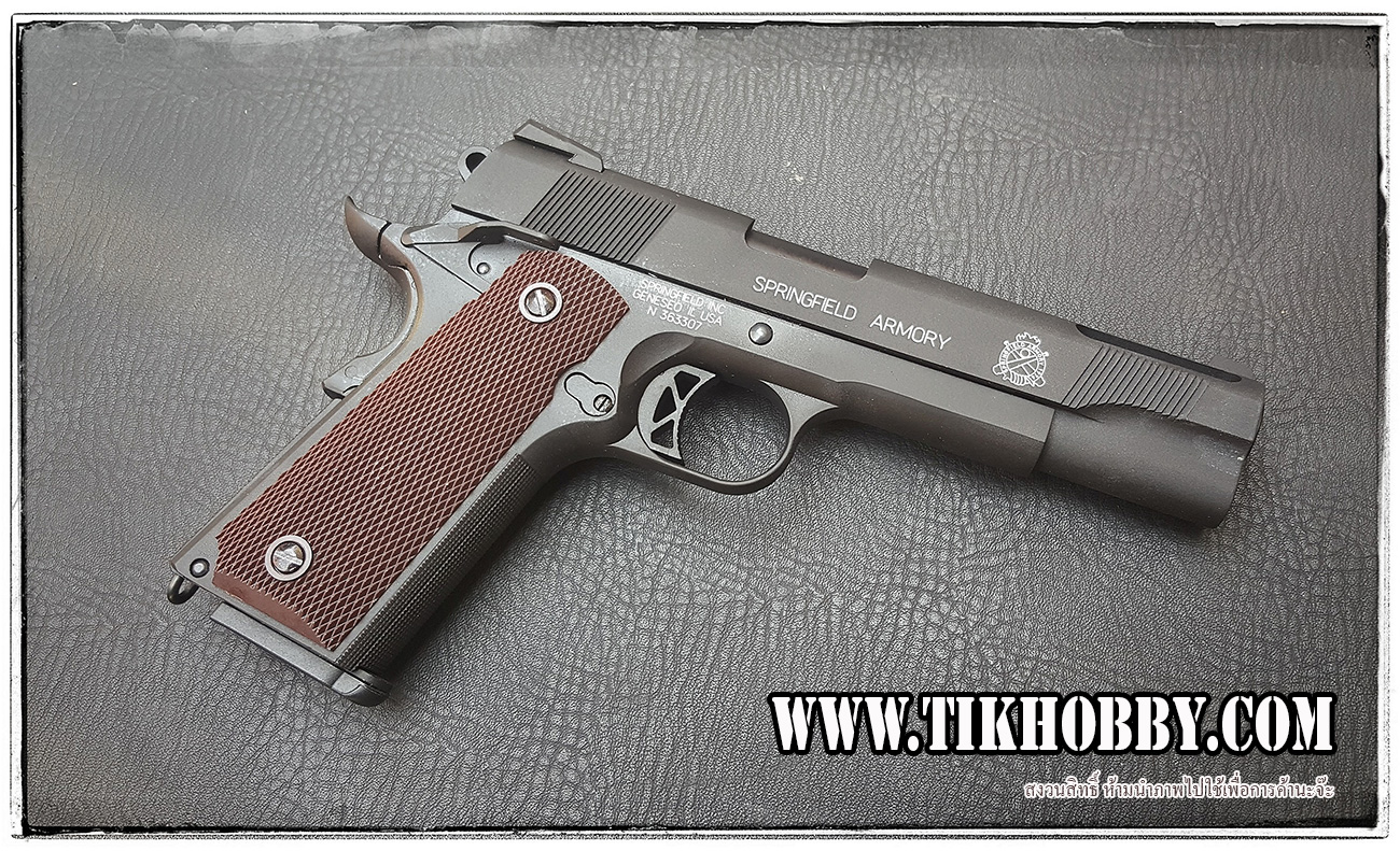 ปืนสั้นระบบแก๊สโบลว์แบล็ค รุ่น M1911 TAC สีดำ SRC สวยงามมากครับ SRV12