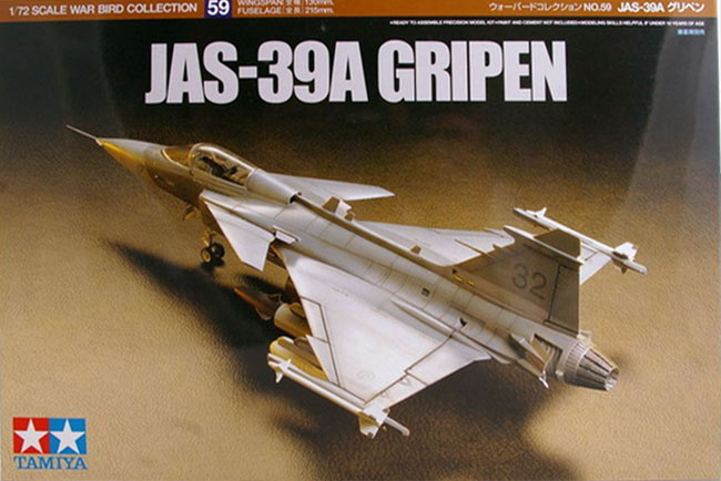 เครื่องบินรบ JAS-39A GRIPEN 1:72 จาก Tamiya (TA60759)