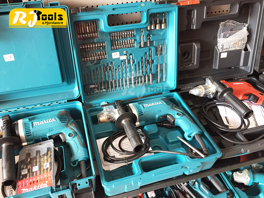 สว่านกระแทก 5/8” Makita HP1630KX3 ชุด 74 ชิ้น